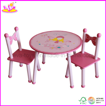 Children Kids Furniture Company- Mesa y sillas de madera (W08G076)